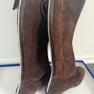 Suede Brown Boots pre-loved